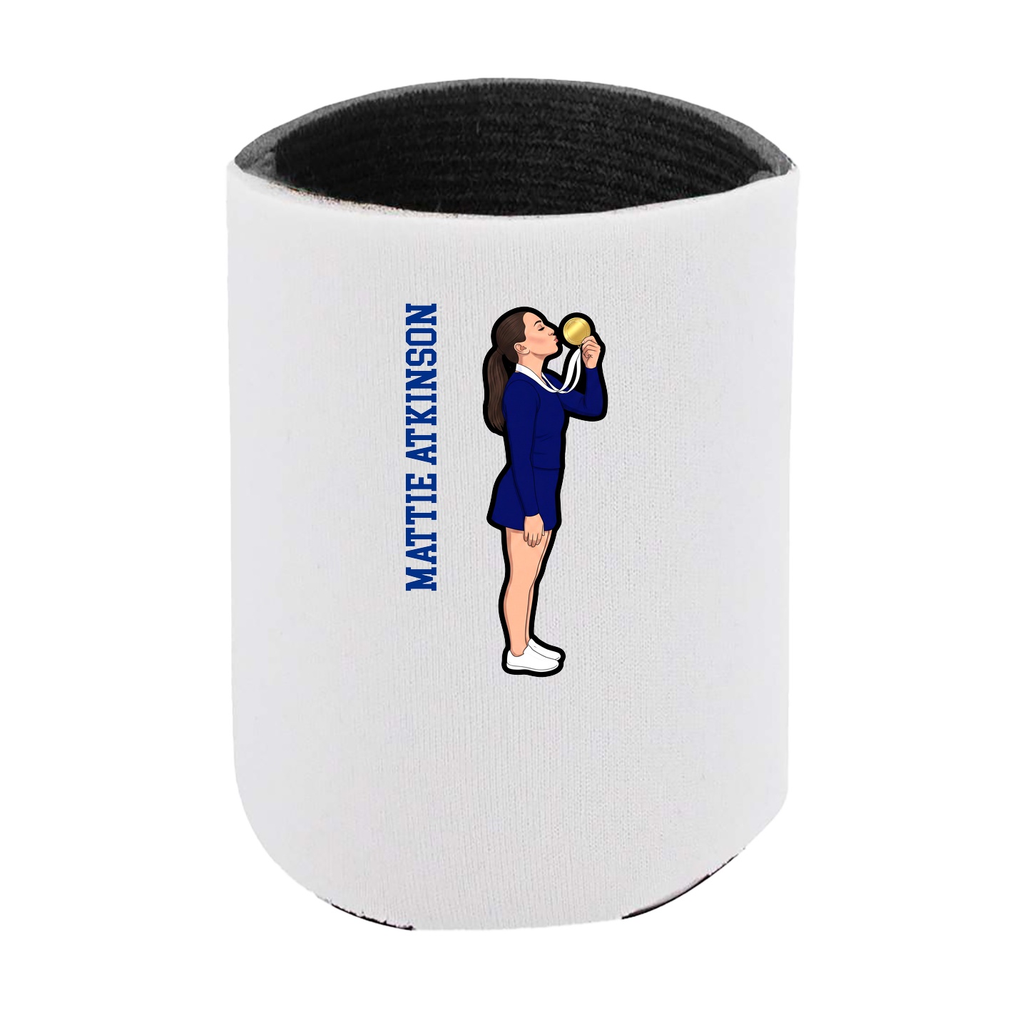 Can Holder — Name Vertical in White