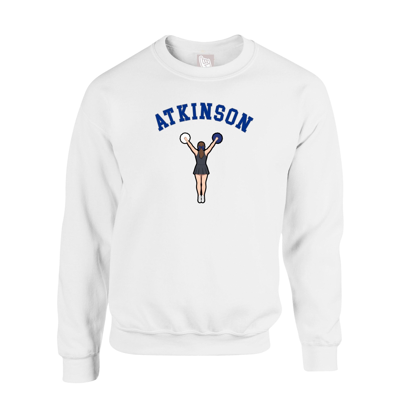 Fleece Crew — Shirsey Arch in White