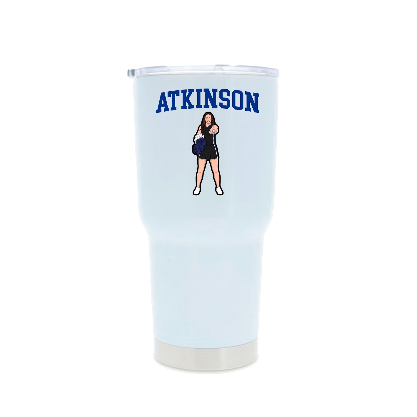 30oz Stainless Steel Tumbler — Shirsey in White