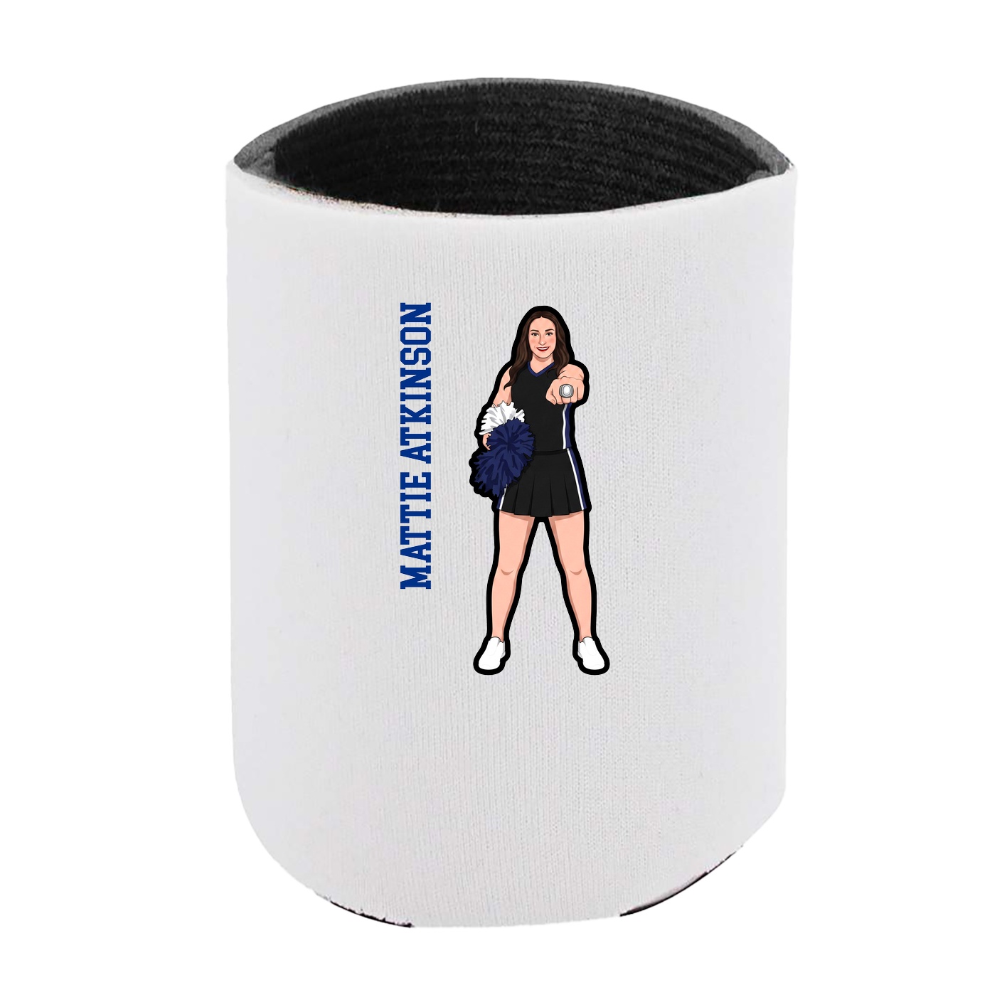 Can Holder — Name Vertical in White