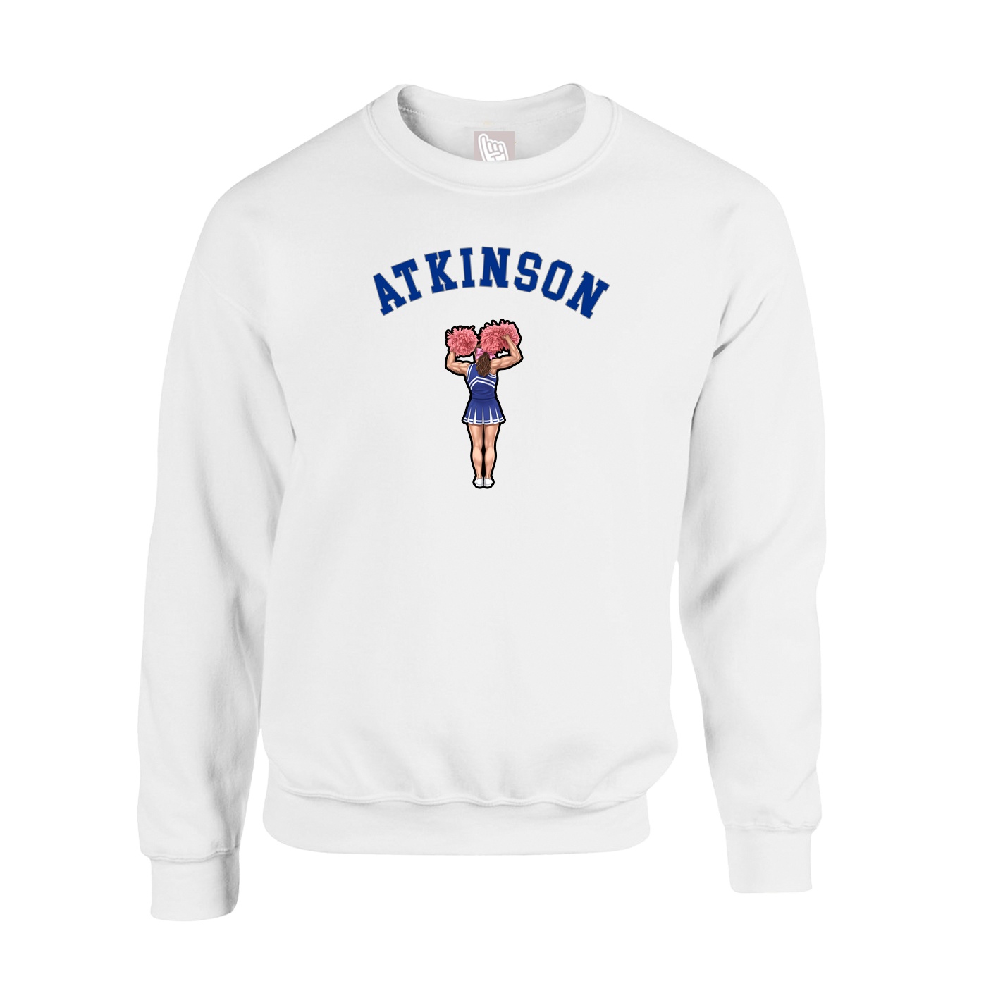 Fleece Crew — Shirsey Arch in White
