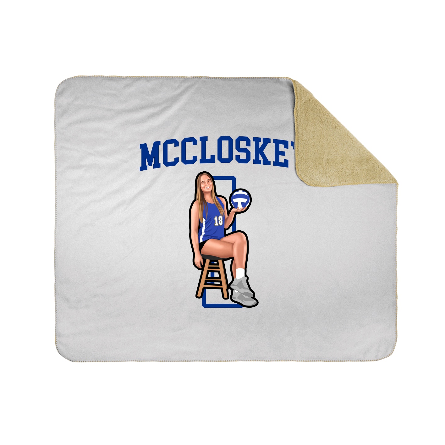 Throw Blanket — Shirsey in White