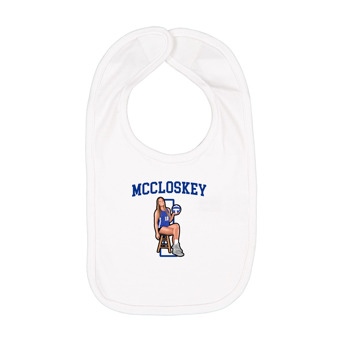 Infant Bib — Shirsey in White