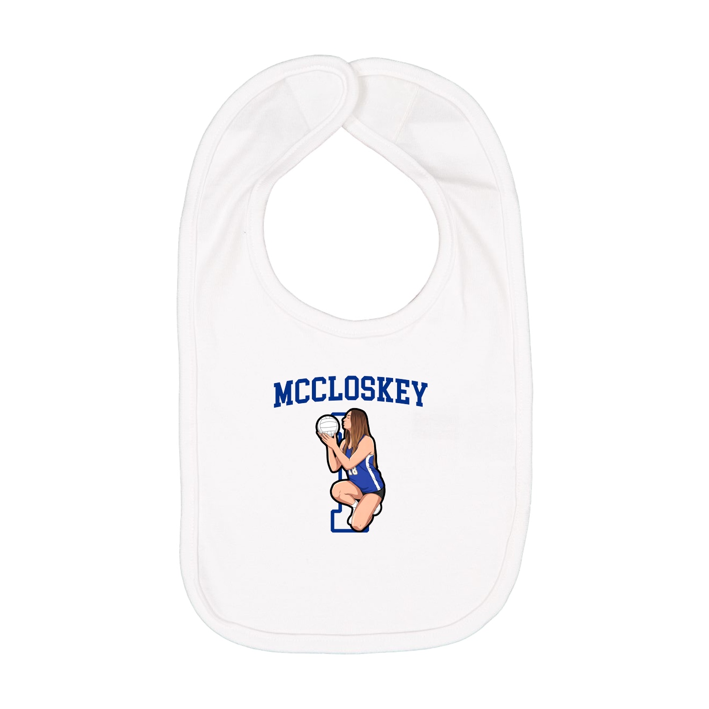 Infant Bib — Shirsey in White