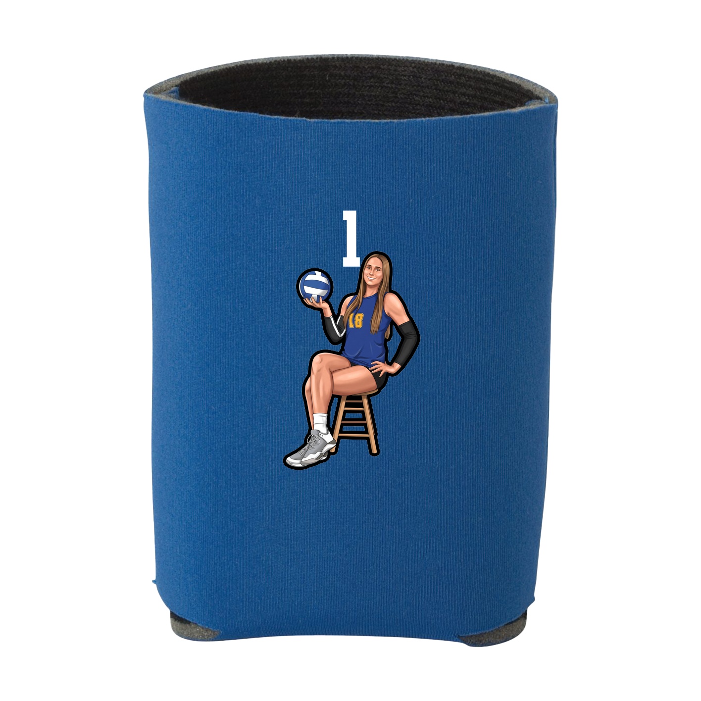 Can Holder — Number Top in Royal