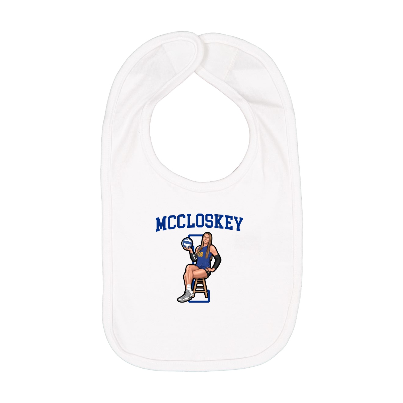Infant Bib — Shirsey in White