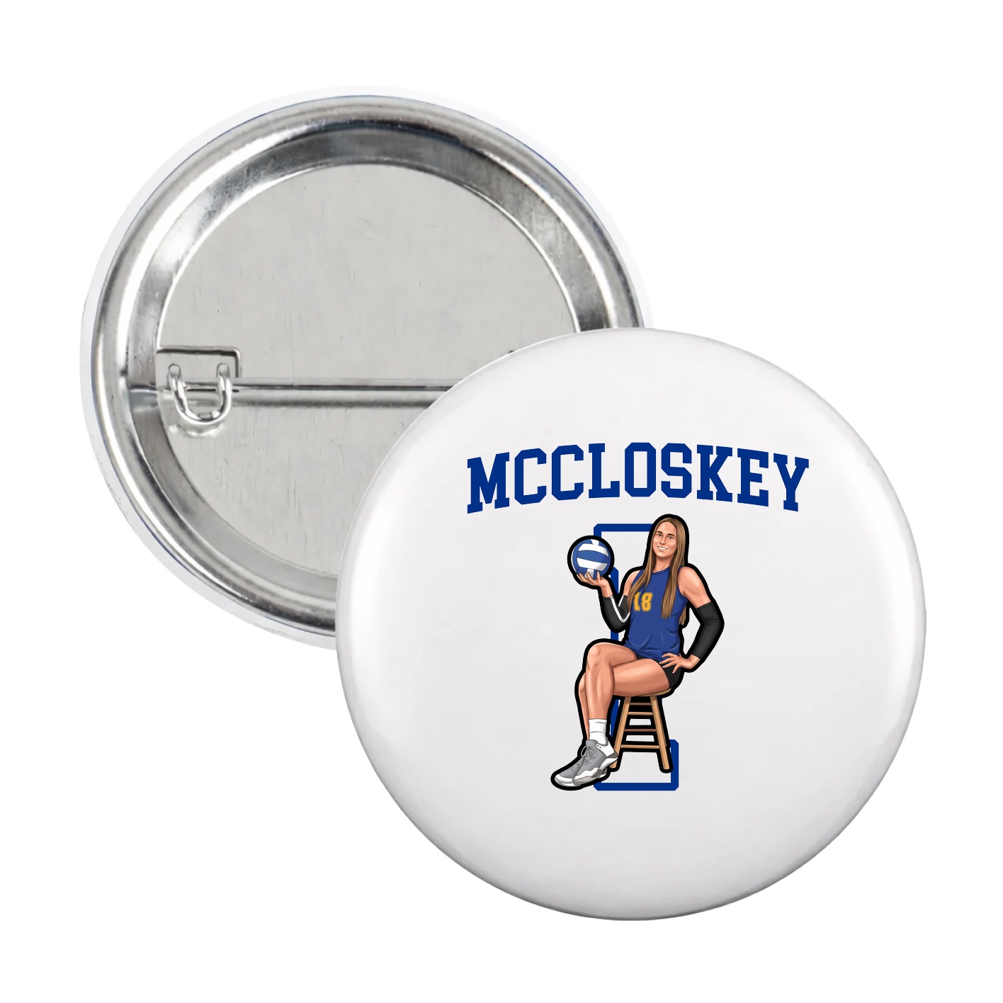 Game Day Button — Shirsey in White