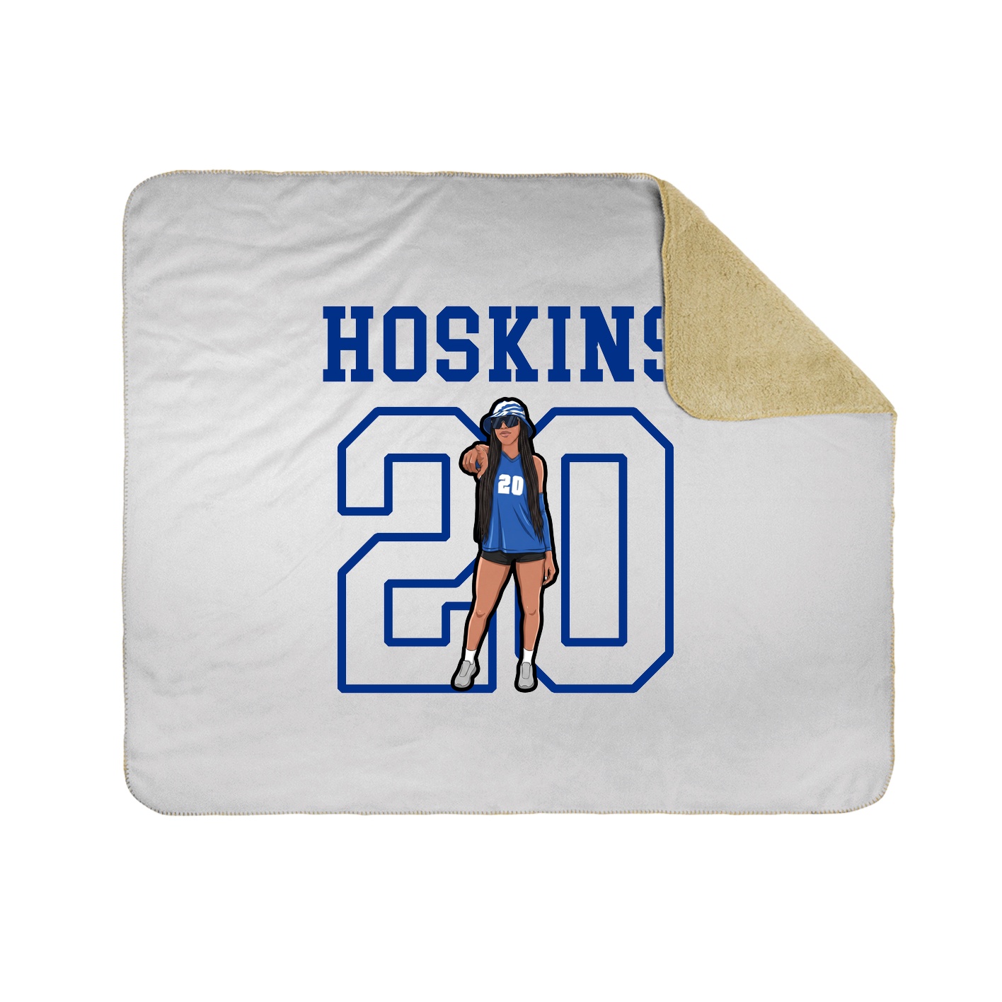 Throw Blanket — Shirsey in White
