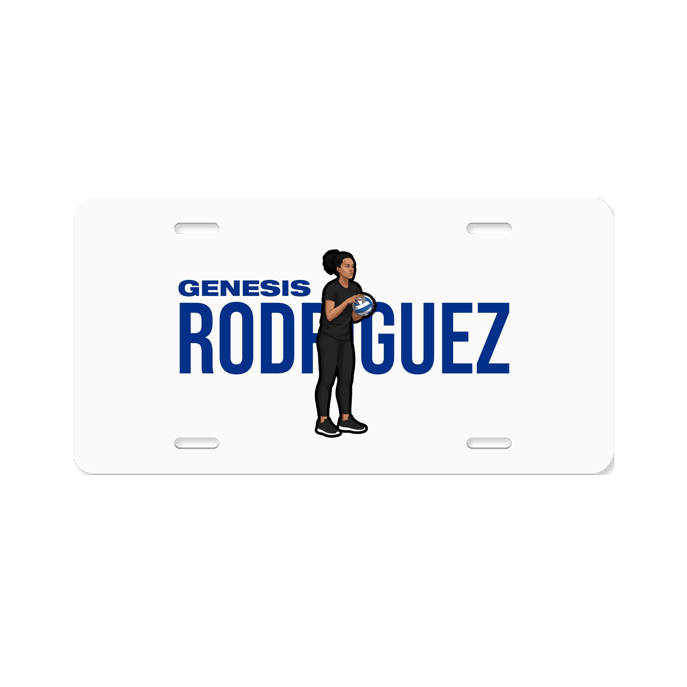 License Plate — Player Name in Classic