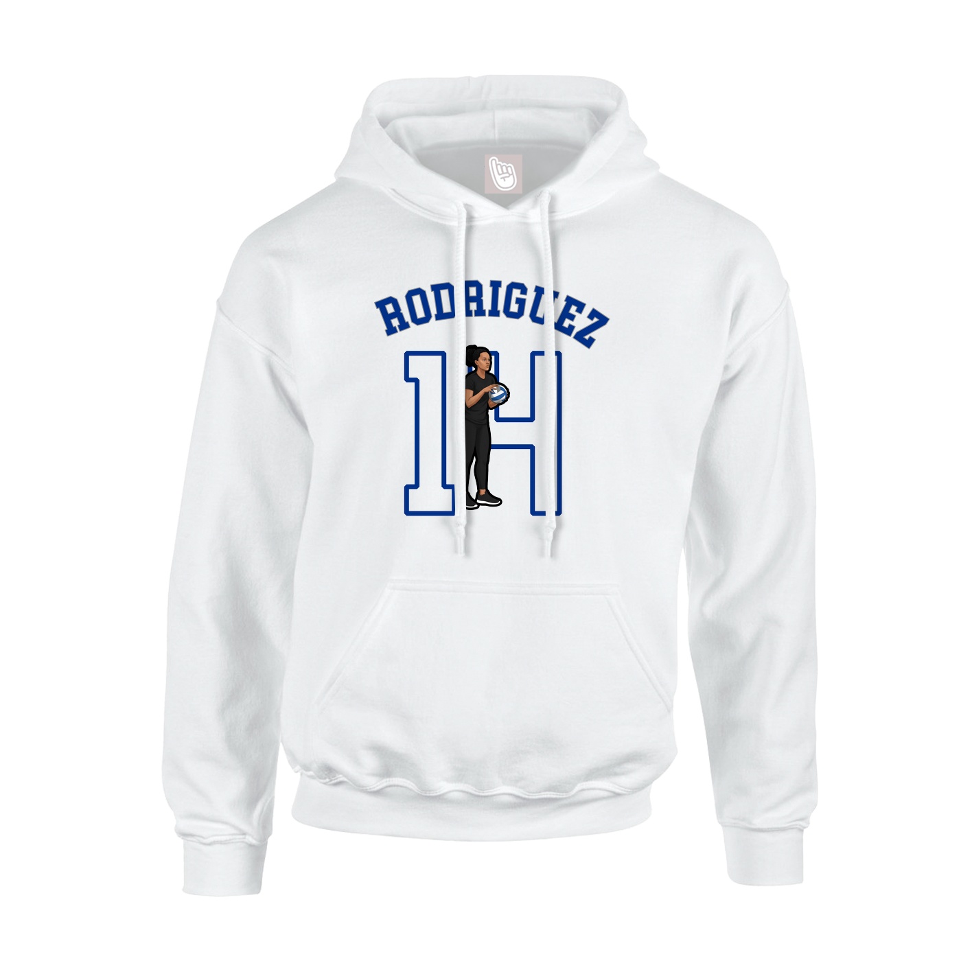 Youth Hoodie — Shirsey Arch in White