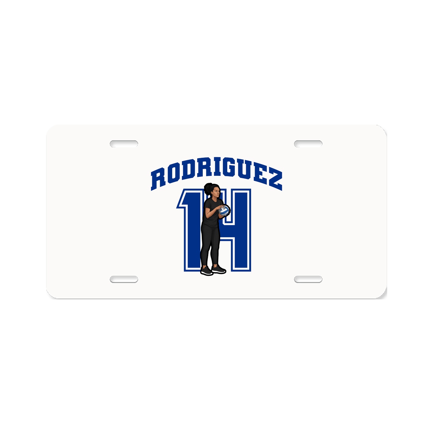 License Plate — Number in Classic