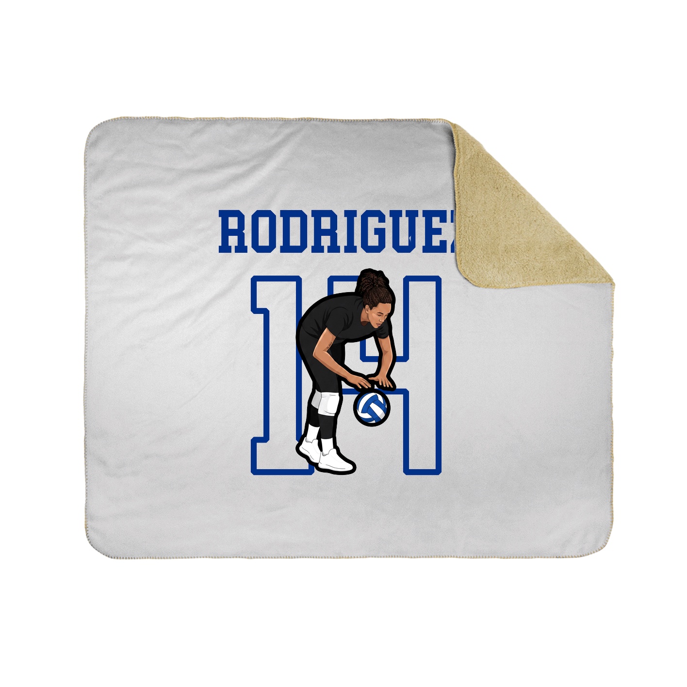 Throw Blanket — Shirsey in White
