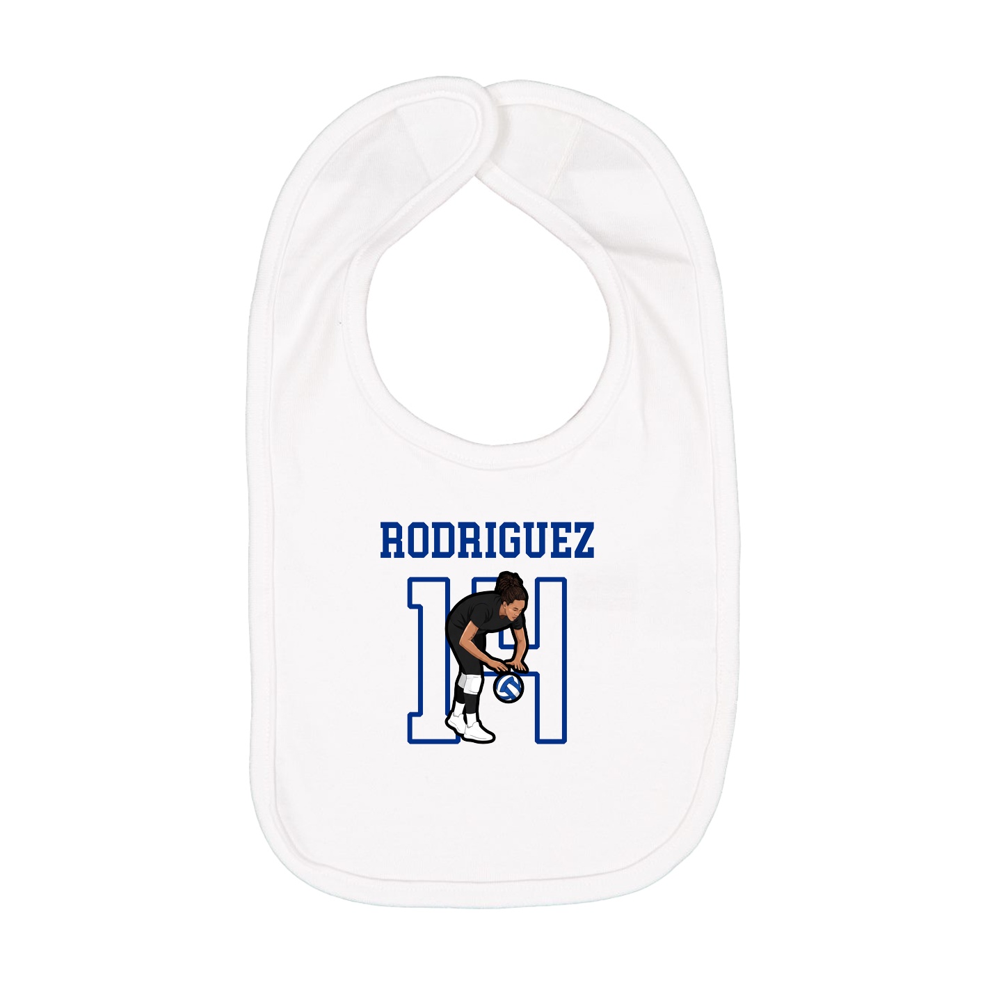 Infant Bib — Shirsey in White