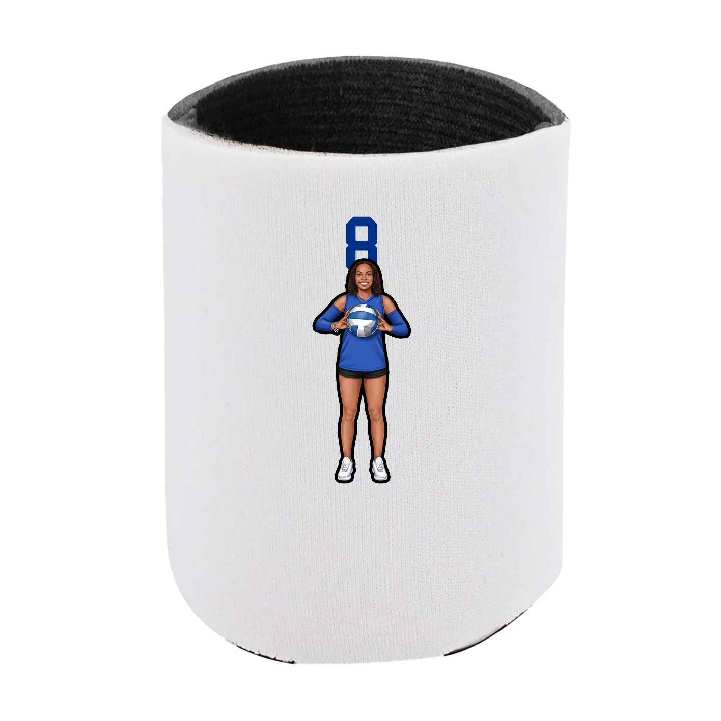 Can Holder — Number Top in White