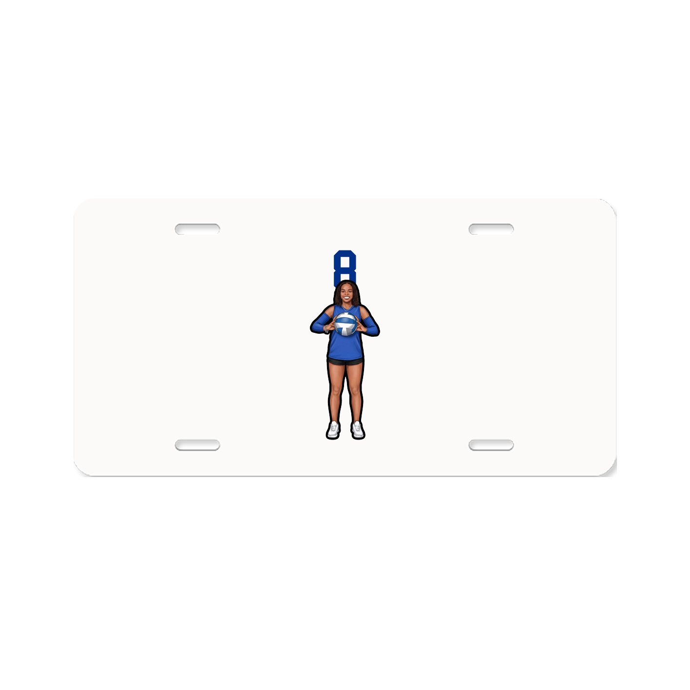 License Plate — Number Top in Classic