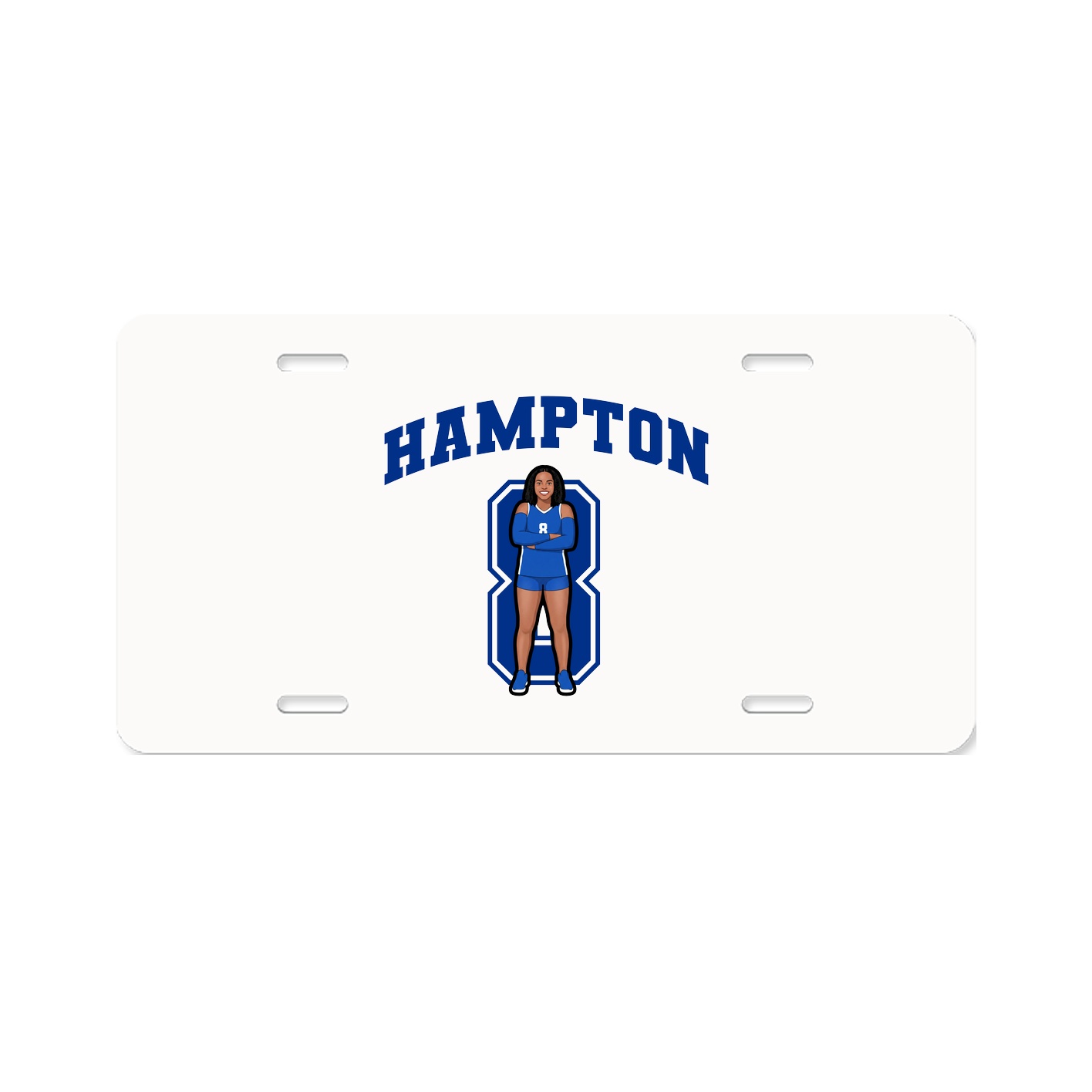 License Plate — Number in Classic