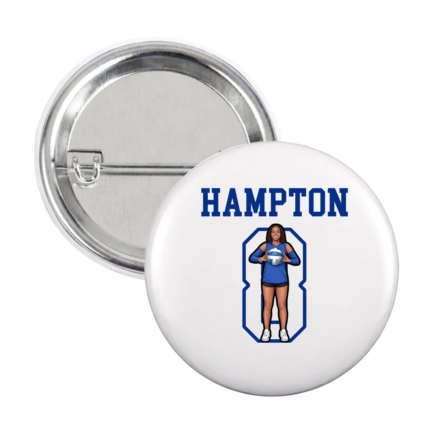 Game Day Button — Shirsey in White