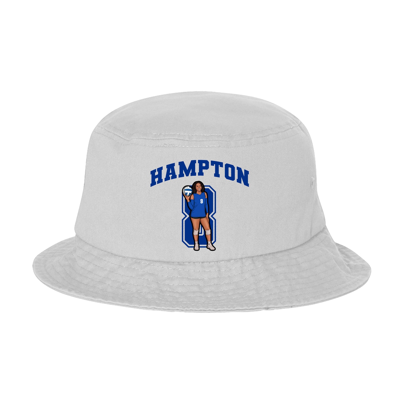 Bucket Cap — Number in White