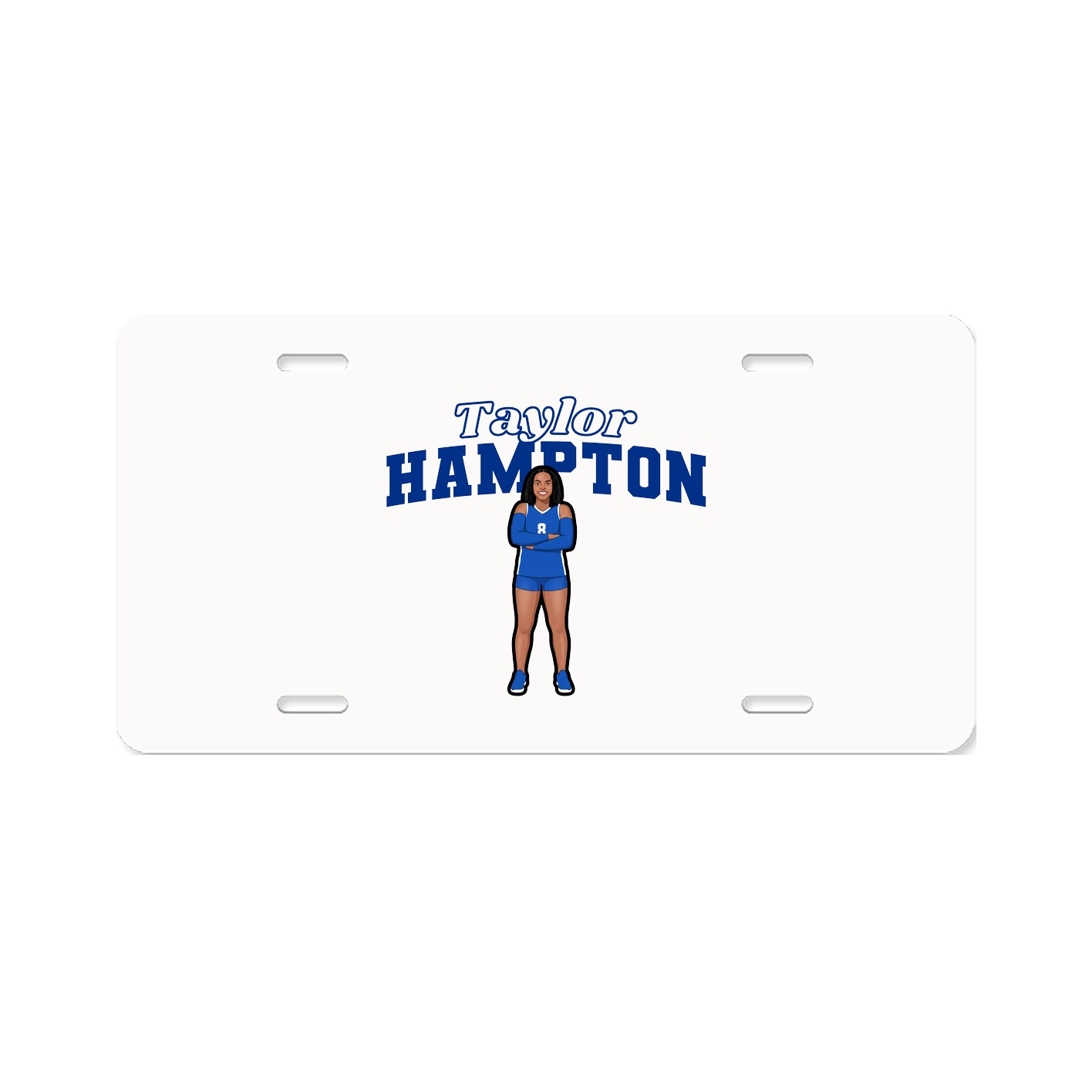 License Plate — Name Arch in Classic