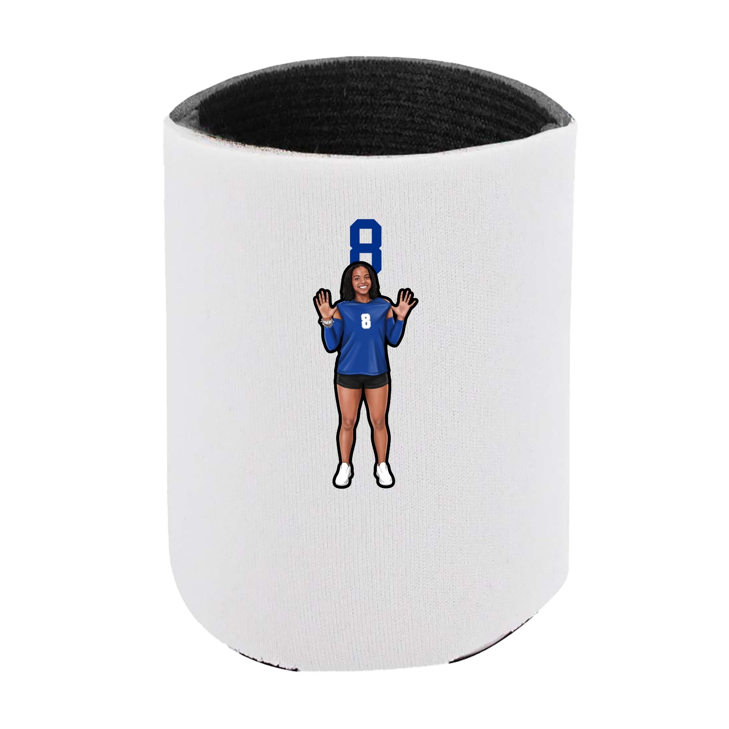 Can Holder — Number Top in White