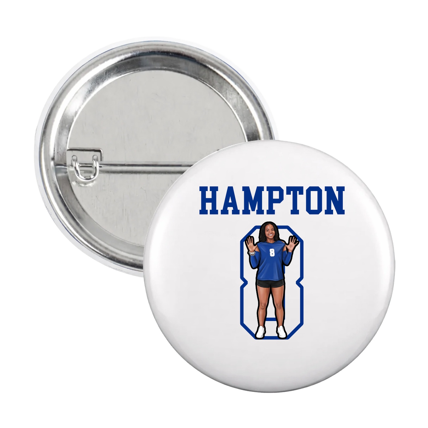 Game Day Button — Shirsey in White