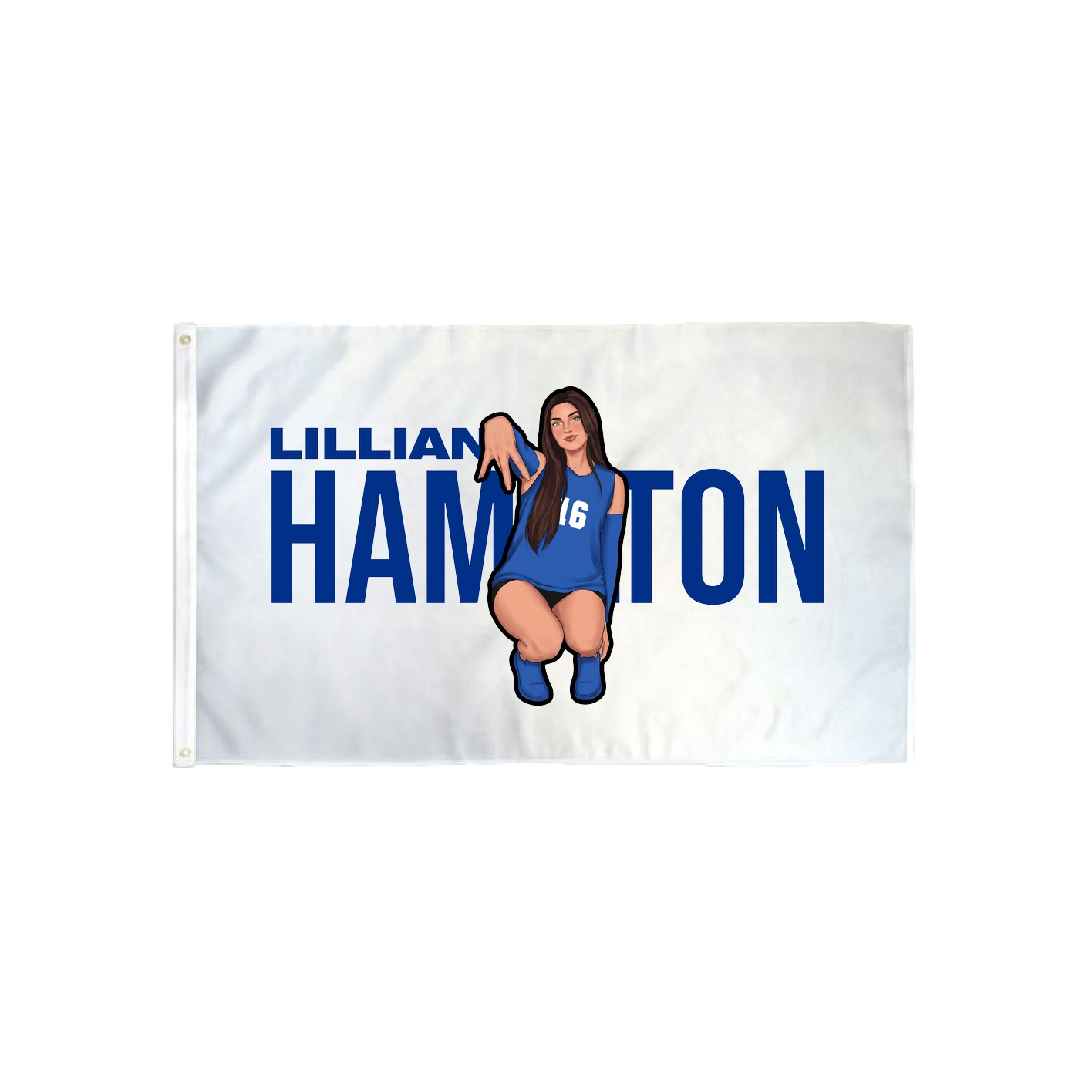 3x5 Flag — Player Name in Classic
