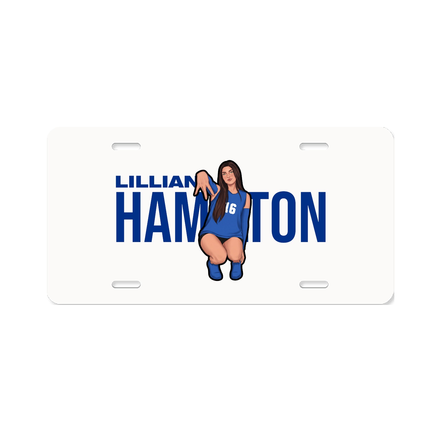 License Plate — Player Name in Classic