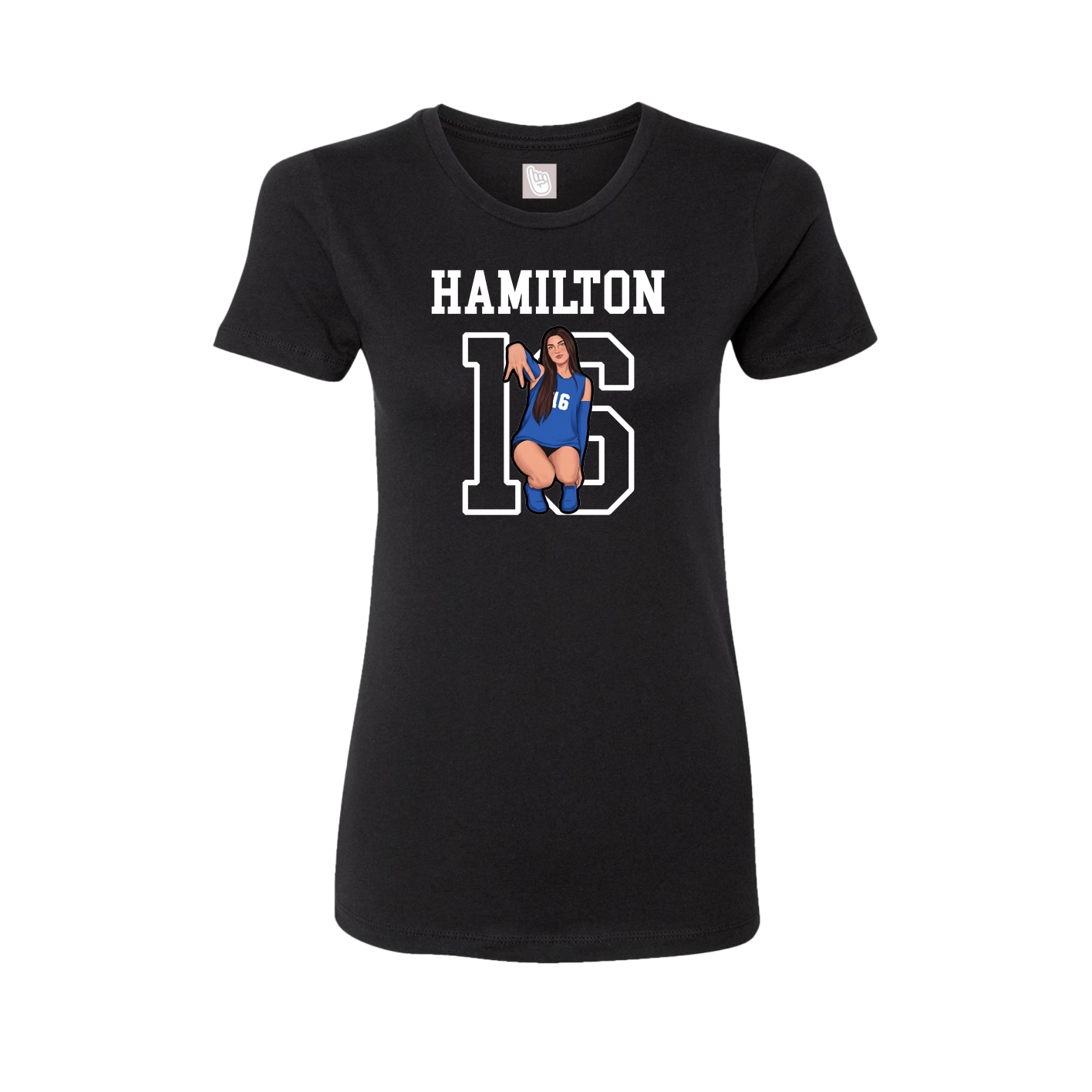 Fitted Women's Tee — Shirsey in Black