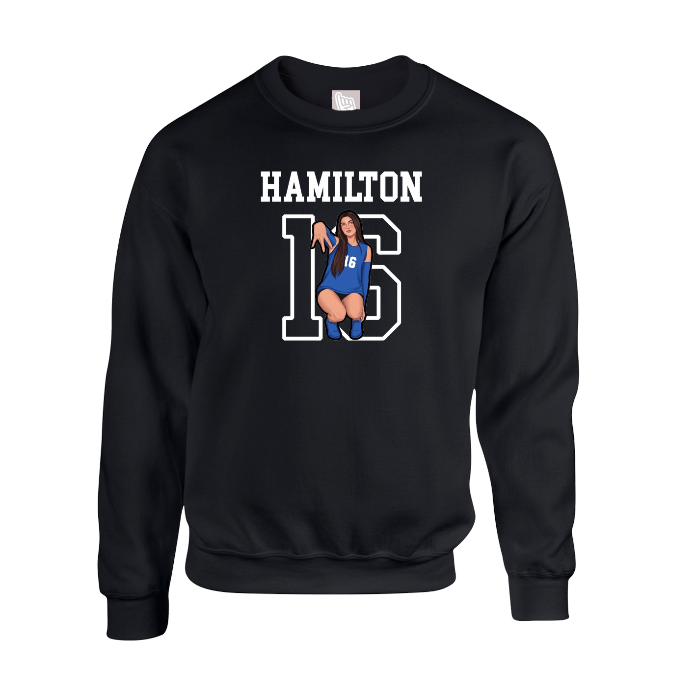 Fleece Crew — Shirsey in Black