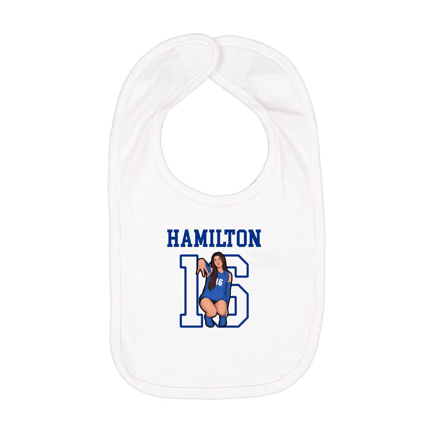 Infant Bib — Shirsey in White