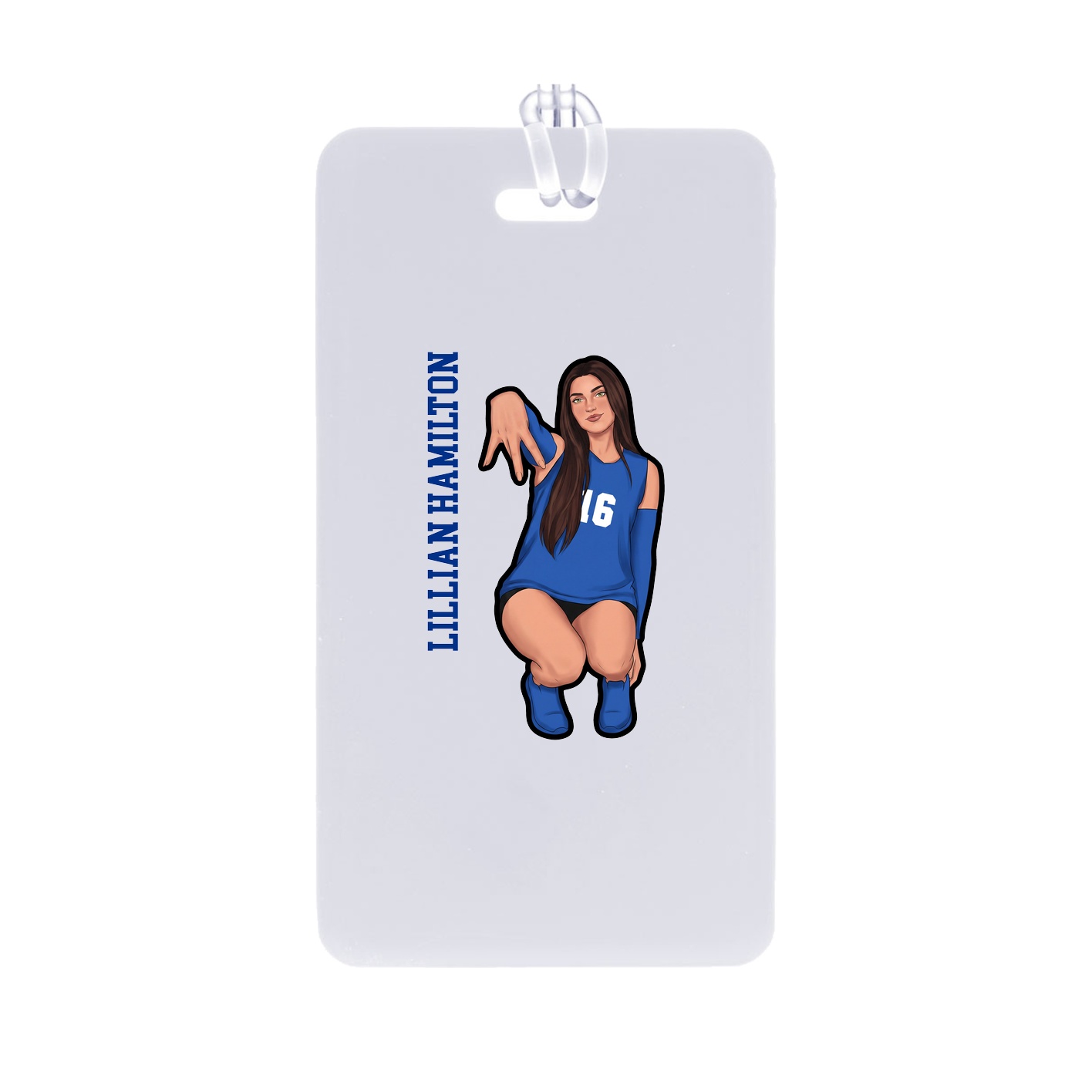 Bag Tag — Name Vertical in Classic