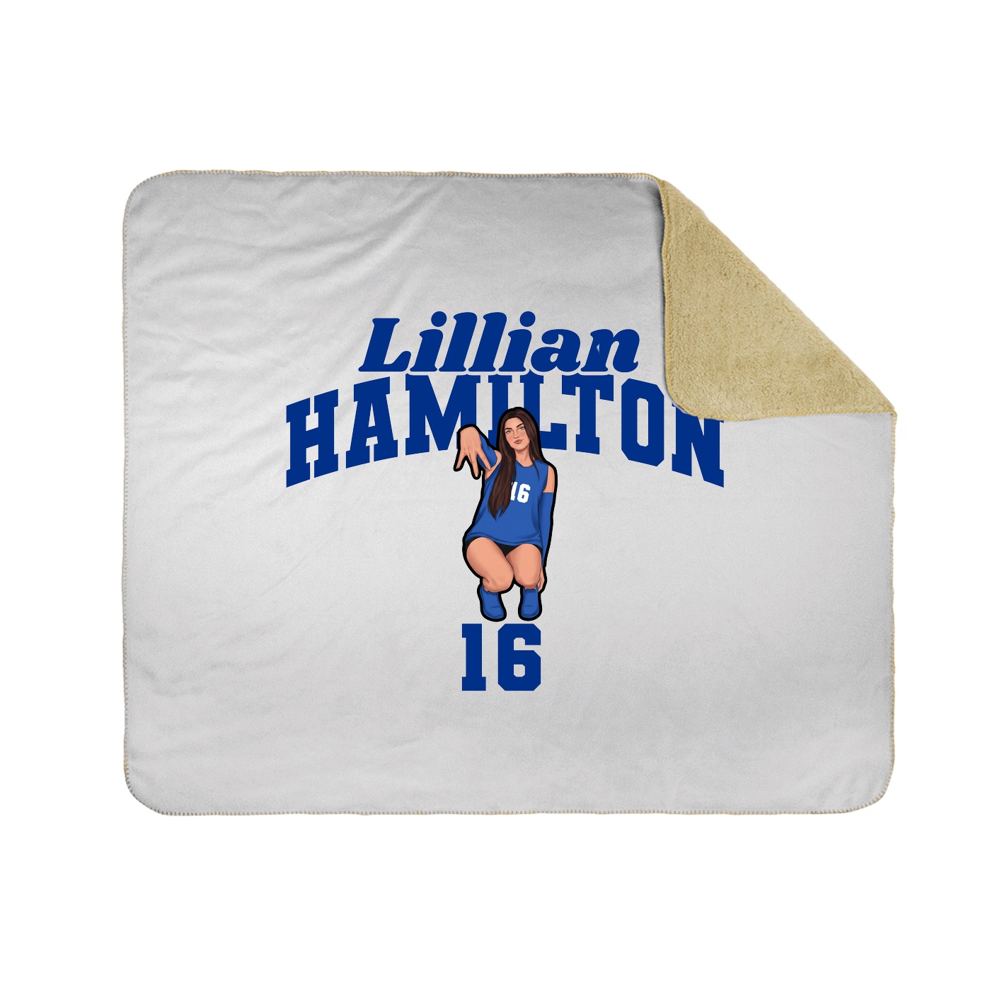 Throw Blanket — Signature Arch in White
