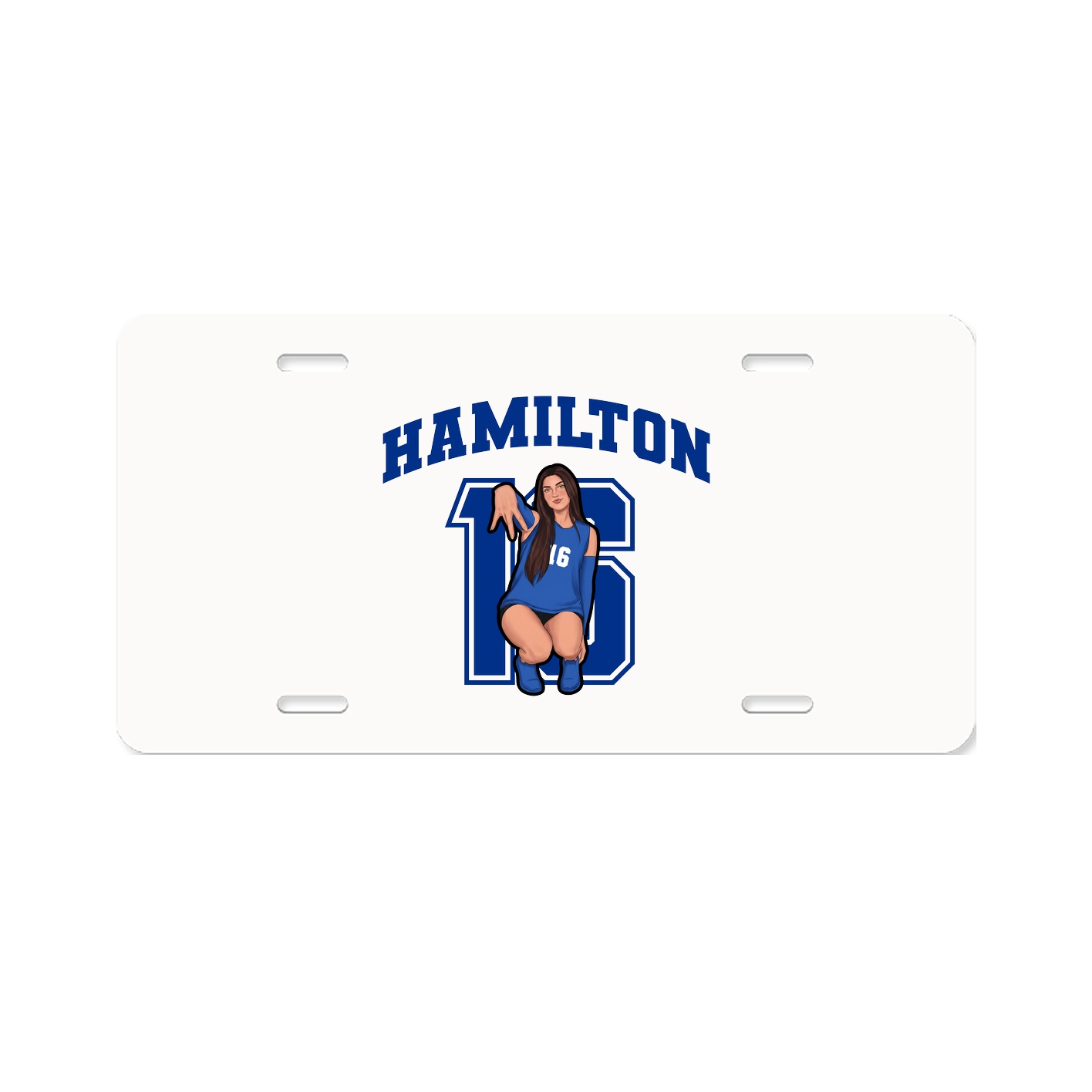 License Plate — Number in Classic