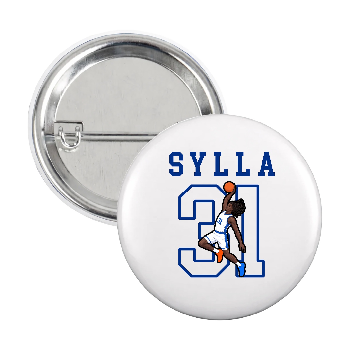 Game Day Button — Shirsey in White