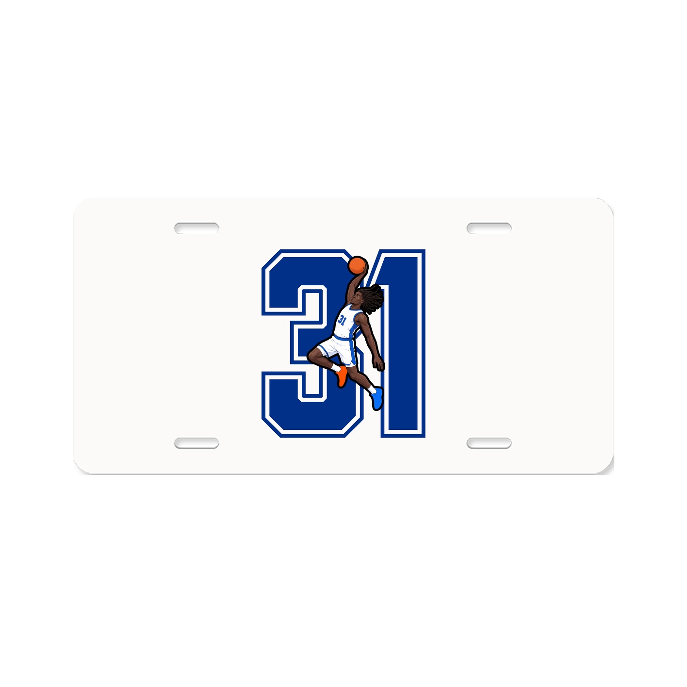 License Plate — Number in Classic