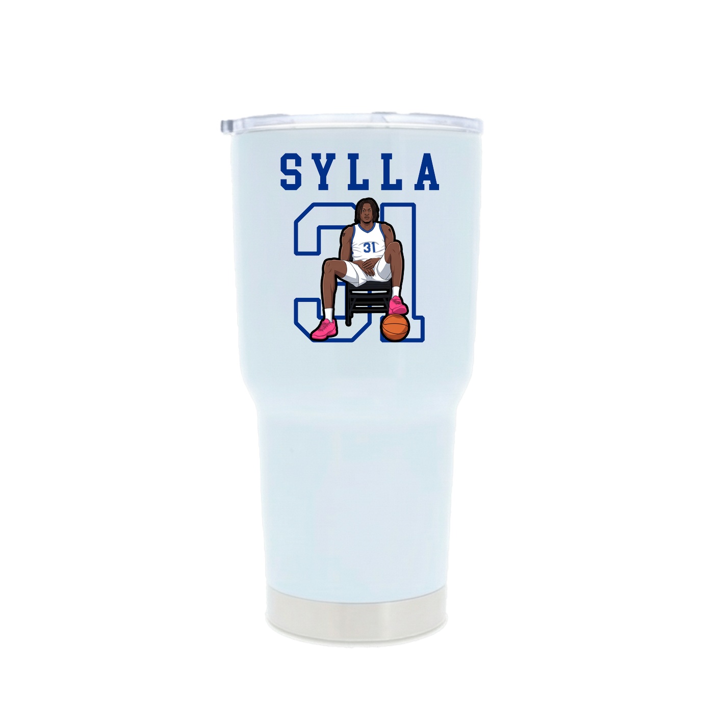 30oz Stainless Steel Tumbler — Shirsey in White