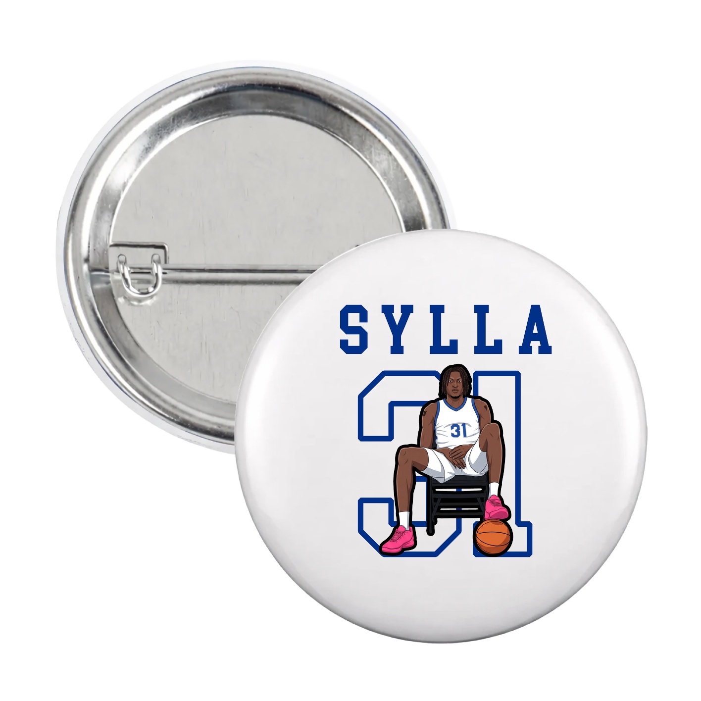 Game Day Button — Shirsey in White