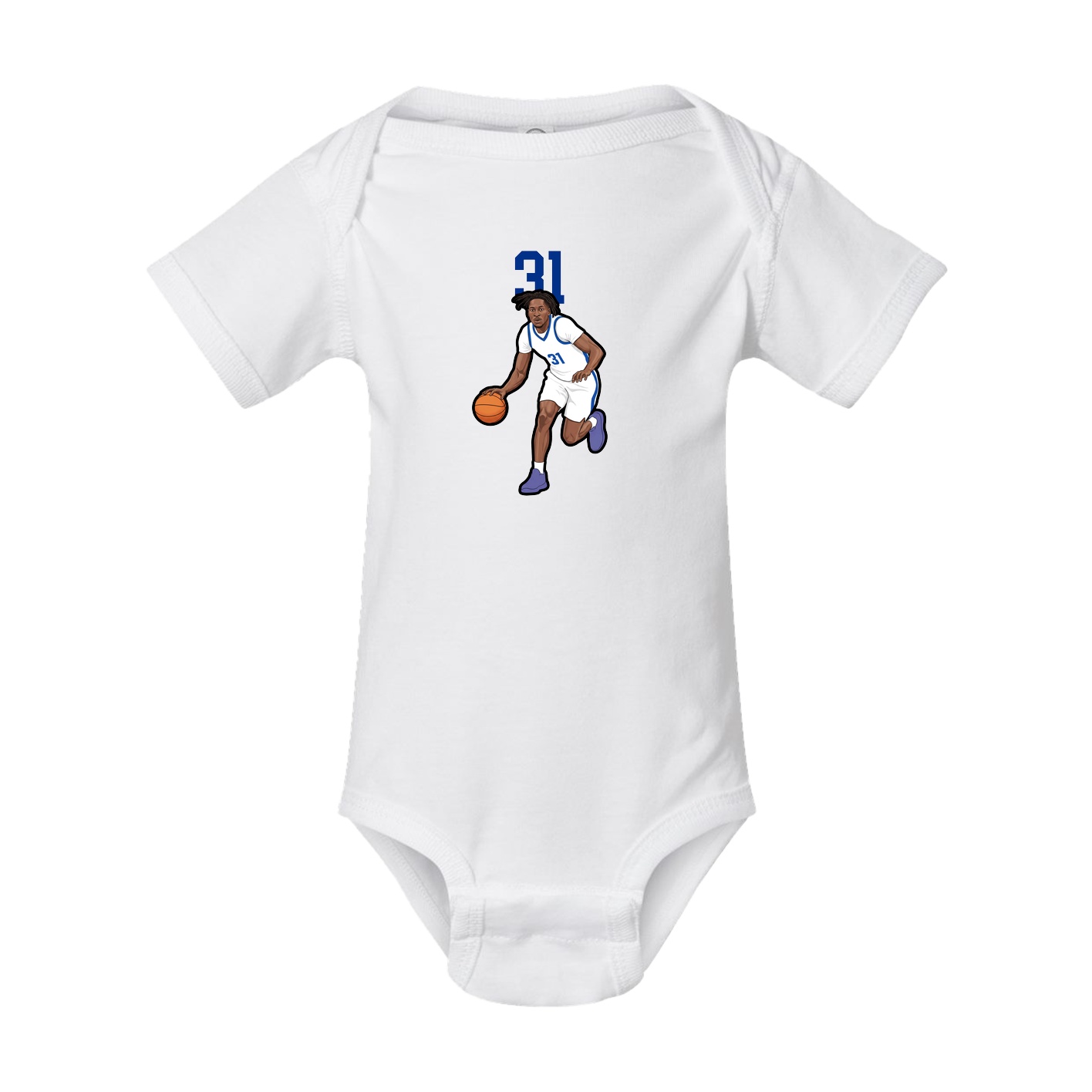 Baby Onesie — Number Top in White