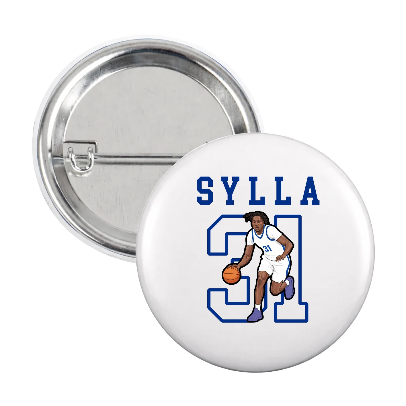 Game Day Button — Shirsey in White