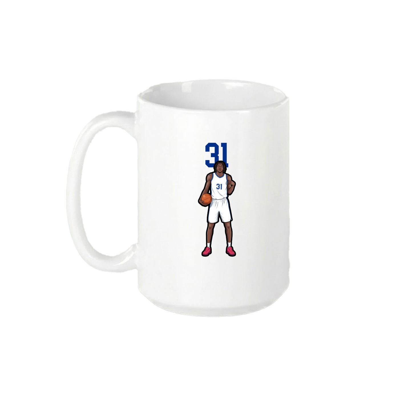 15oz Coffee Mug — Number Top in White