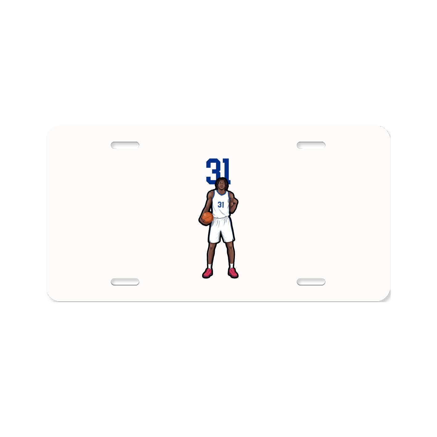 License Plate — Number Top in Classic