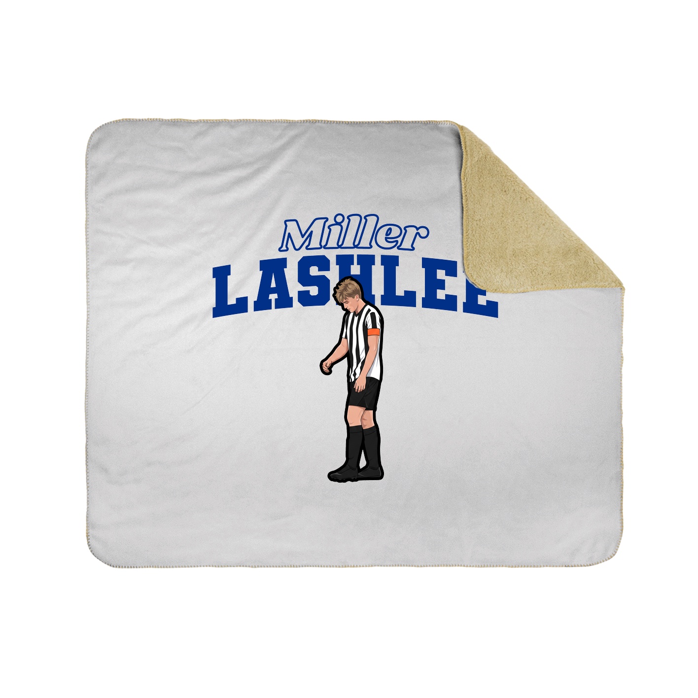 Throw Blanket — Name Arch in White