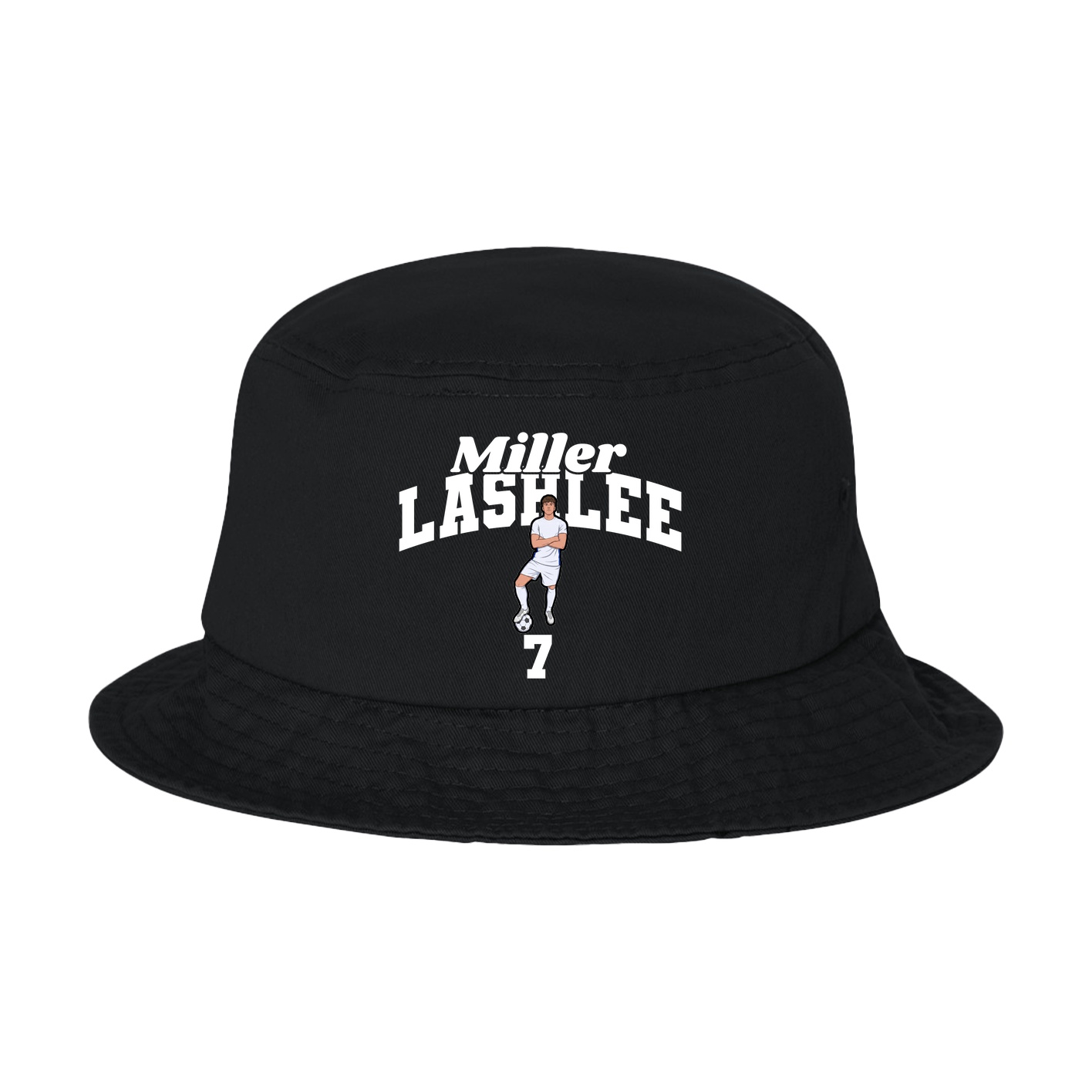 Bucket Cap — Signature Arch in Black
