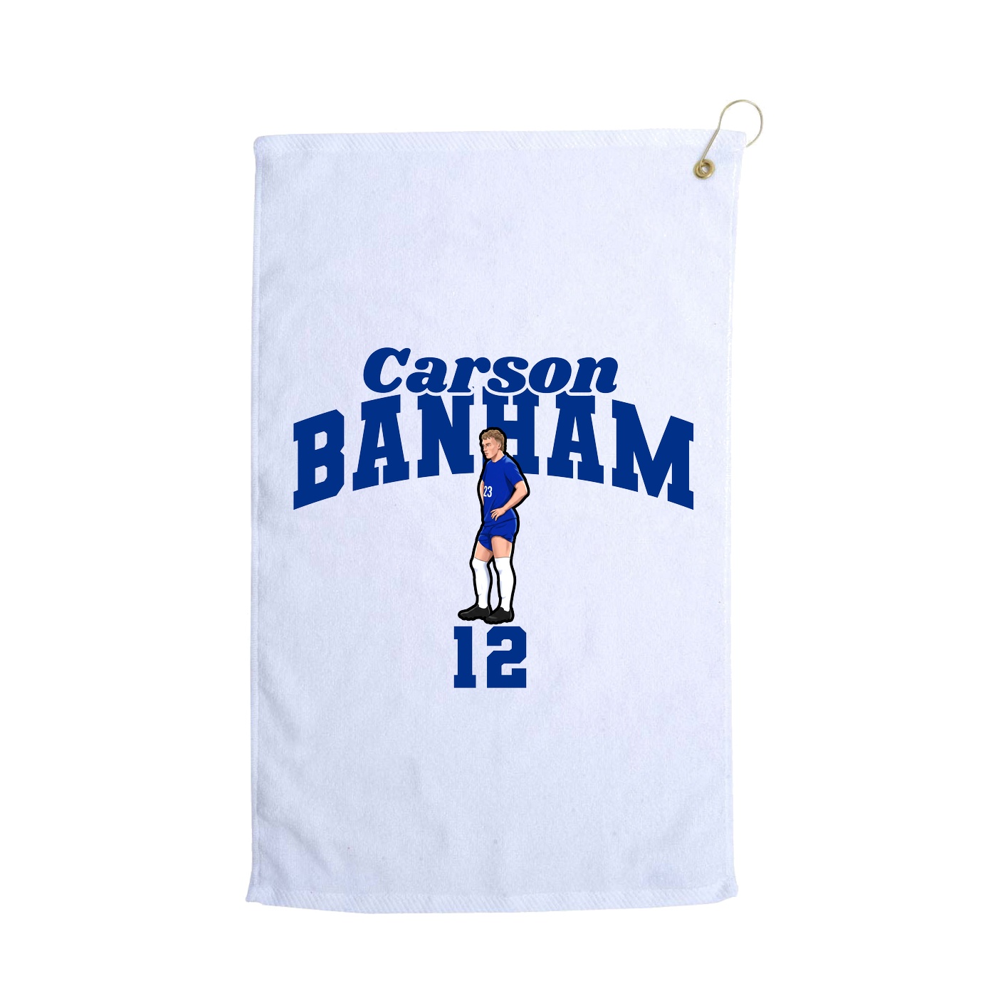 Golf Towel — Signature Arch in White