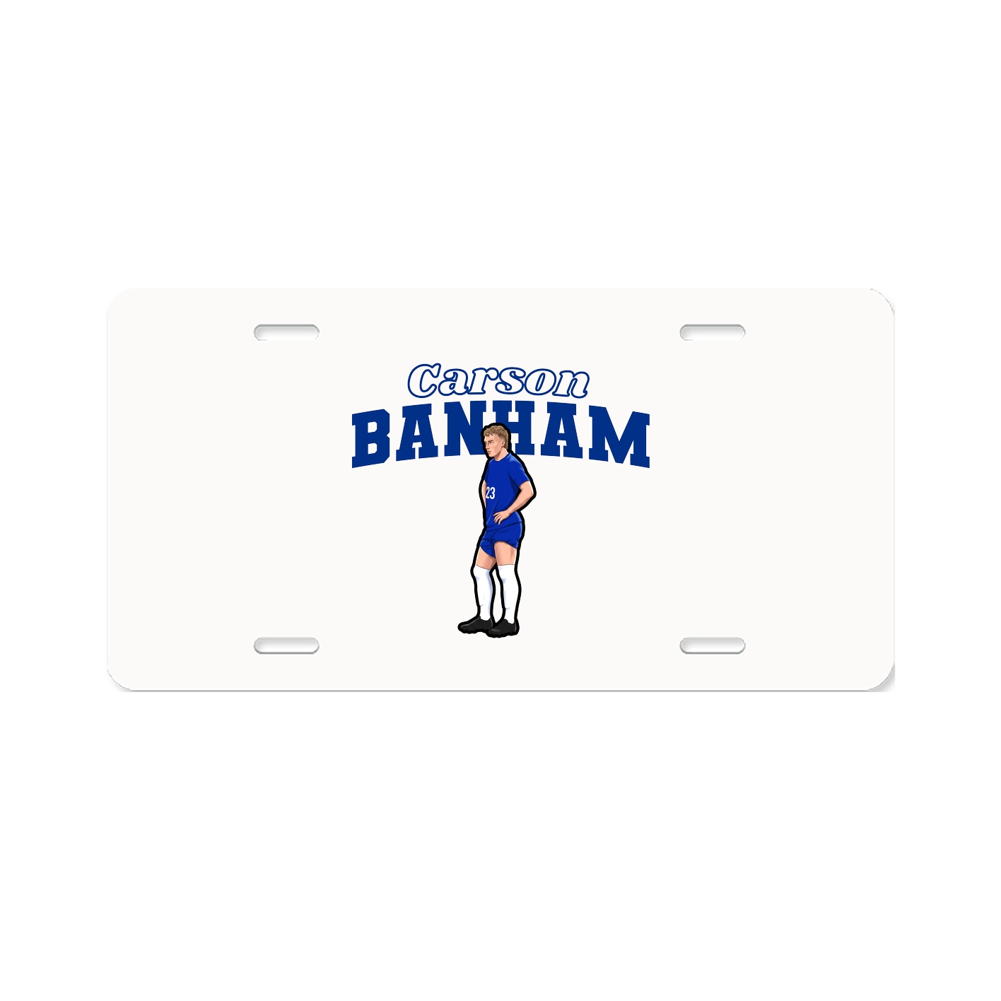 License Plate — Name Arch in Classic