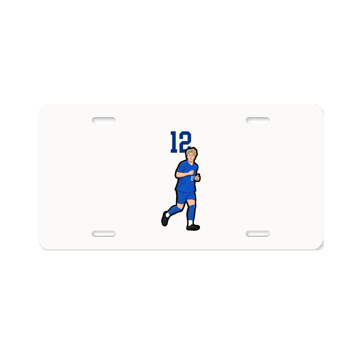 License Plate — Number Top in Classic