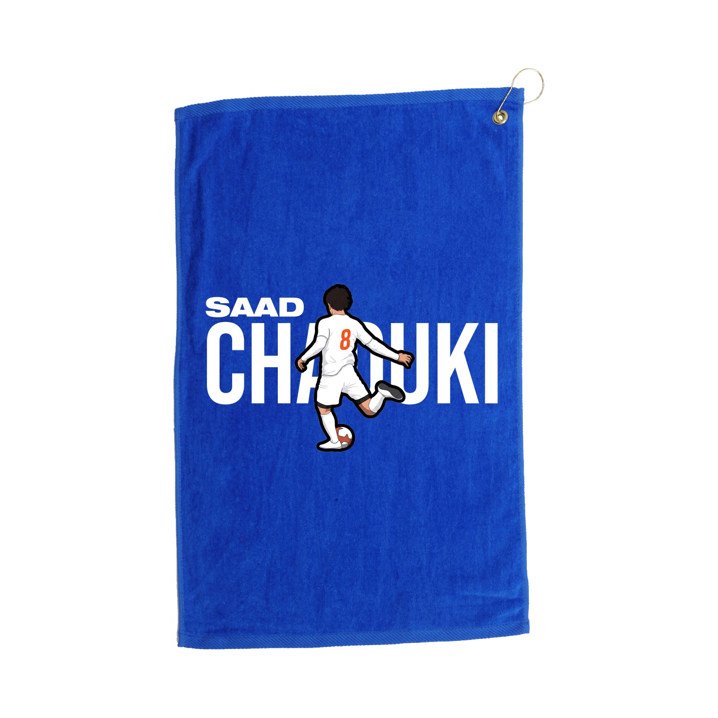 Golf Towel — Player Name in Royal