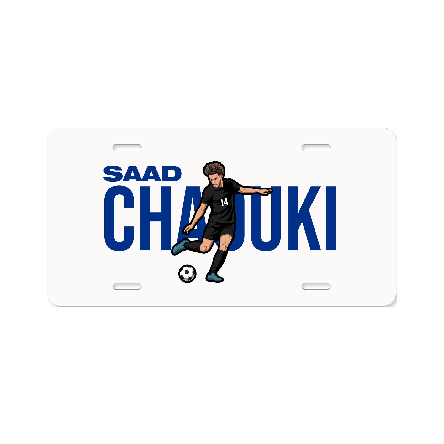 License Plate — Player Name in Classic