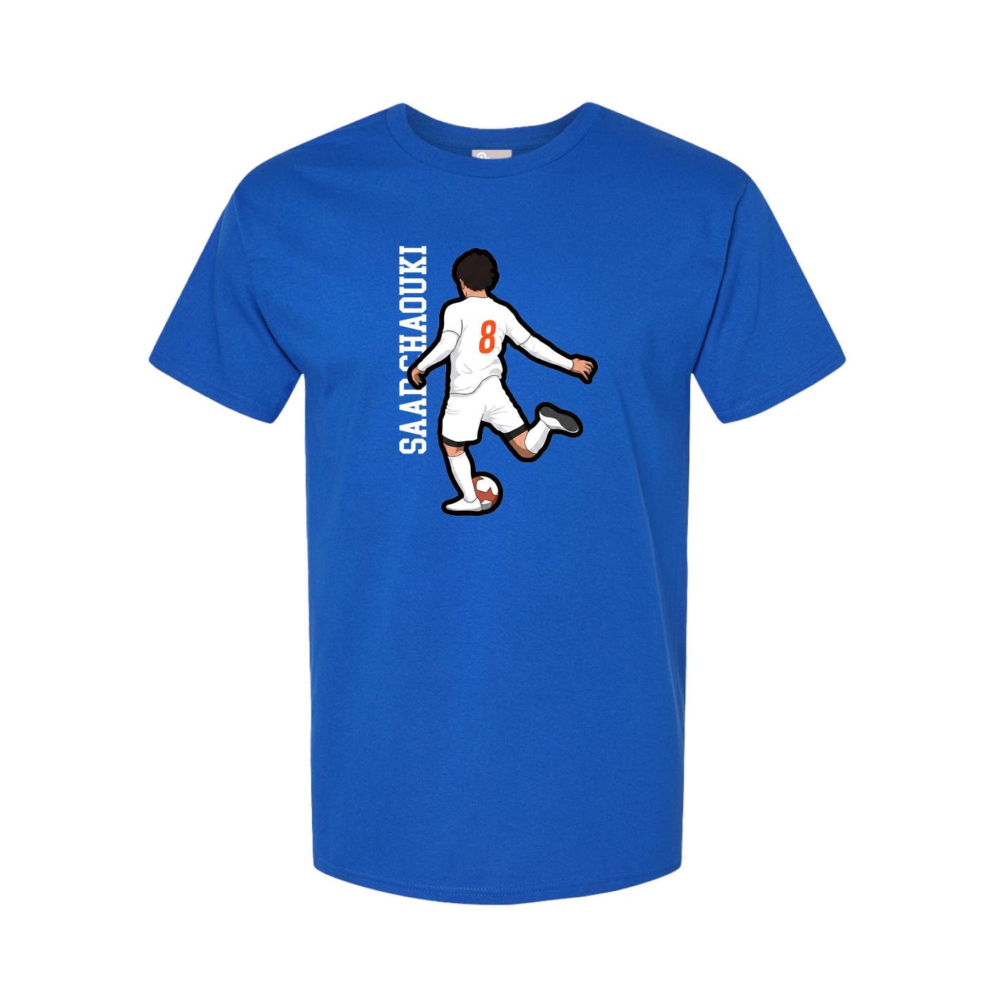 Tee — Name Vertical in Royal