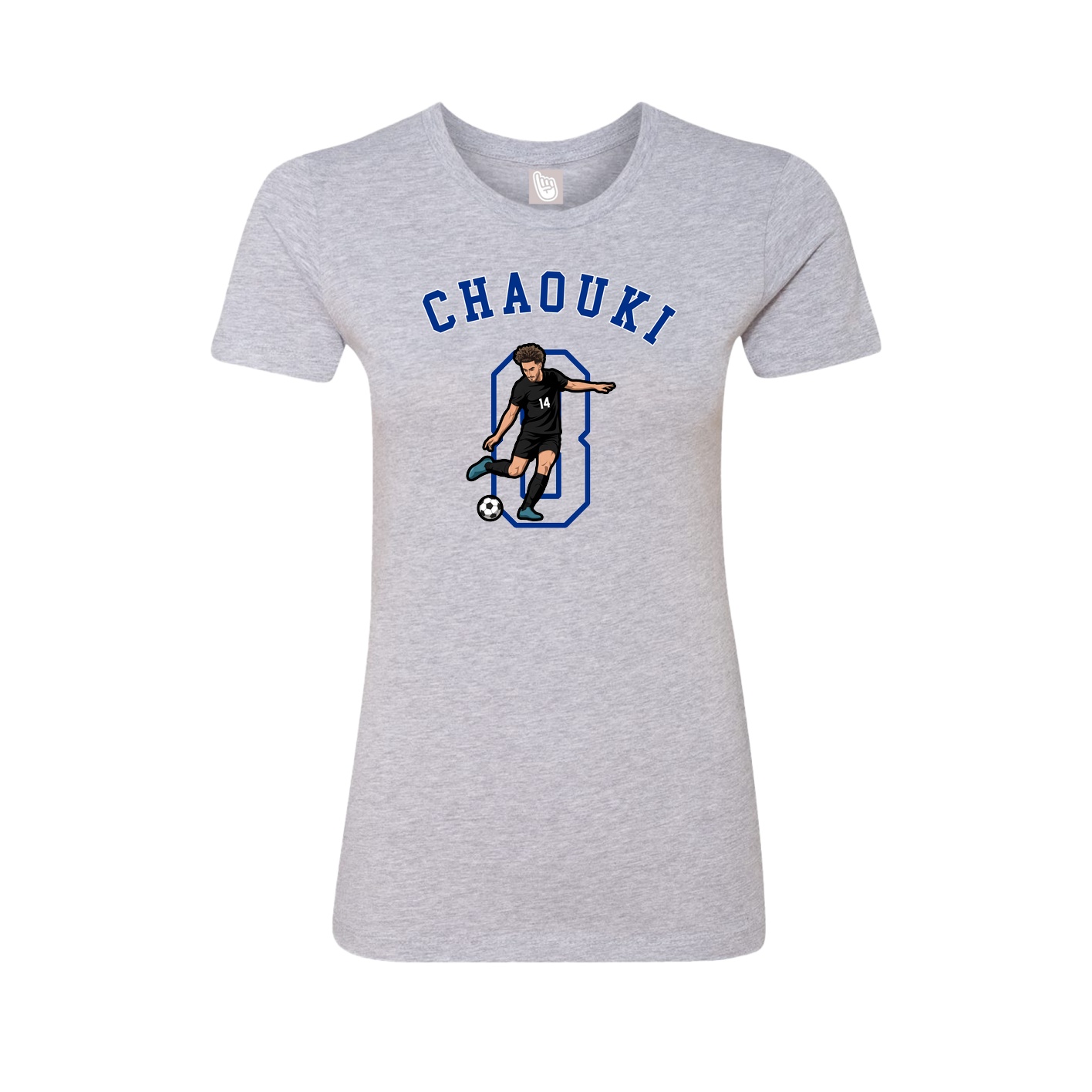 Fitted Women's Tee — Shirsey Arch in Grey